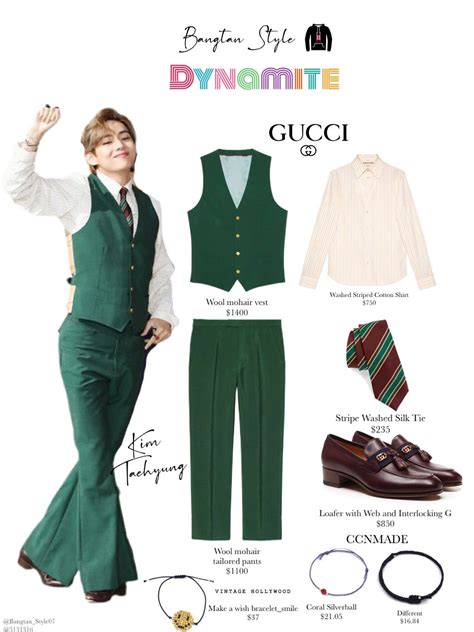 gucci x taehyung|bts dynamite gucci outfits.